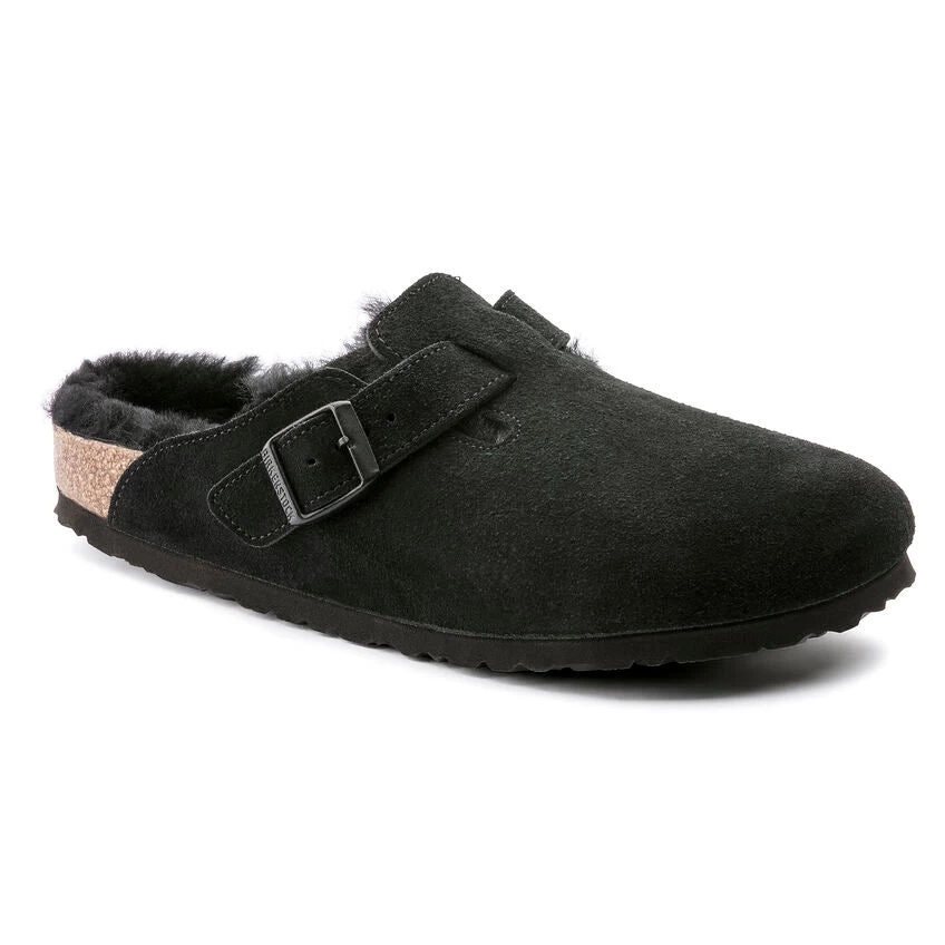 Birkenstock Boston: VL / Shearling (Narrow) Black 1 Birkenstock Boston: VL / Shearling (Narrow) Black