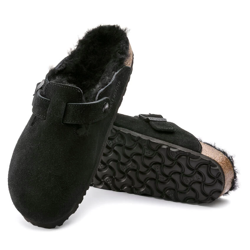 Birkenstock Boston: VL / Shearling (Narrow) Black 2 Birkenstock Boston: VL / Shearling (Narrow) Black - Image 2