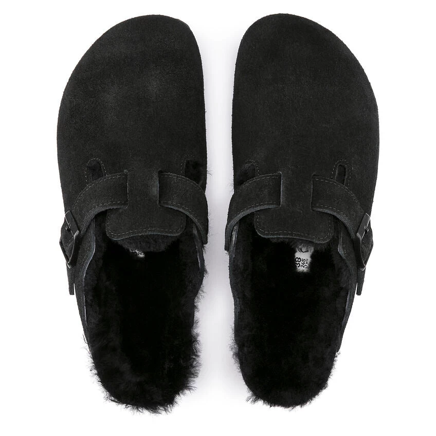 Birkenstock Boston: VL / Shearling (Narrow) Black 3 Birkenstock Boston: VL / Shearling (Narrow) Black - Image 3