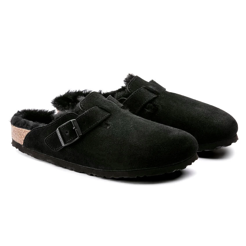 Birkenstock Boston: VL / Shearling (Narrow) Black 4 Birkenstock Boston: VL / Shearling (Narrow) Black - Image 4