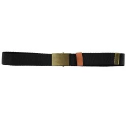 G.o.D Cotton Canvas Army Belt Black