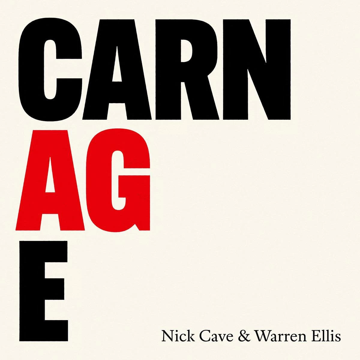 LP - Nick Cave & Warren Ellis: Carnage 1 LP - Nick Cave & Warren Ellis: Carnage