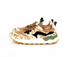 Flower Mountain Yamano 3 - Suede & Nylon & Pony Hair / Brown & White (Man) -Eat Dust ED FM DROP2 0043