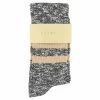 Escuyer Socks - Melange Stripes - Black / Natural