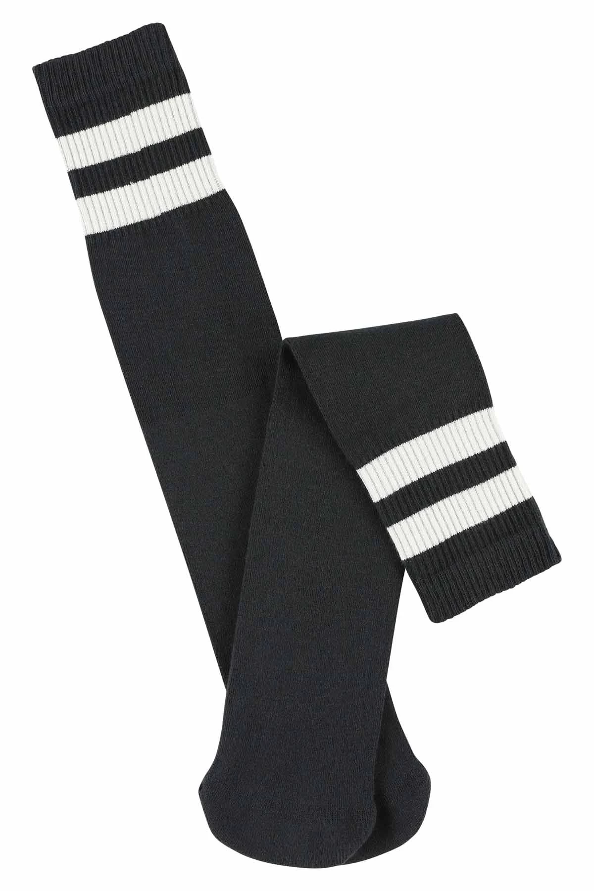 Escuyer Socks - Tube - Navy / Ecru 2 Escuyer Socks - Tube - Navy / Ecru - Image 2