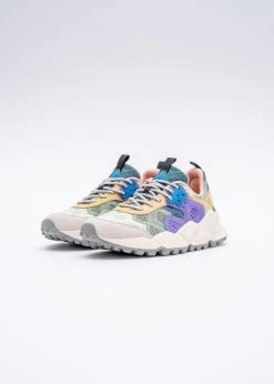 Flower Mountain Kotetsu - Suede Nylon Mesh Embroidery / Taupe (Woman)