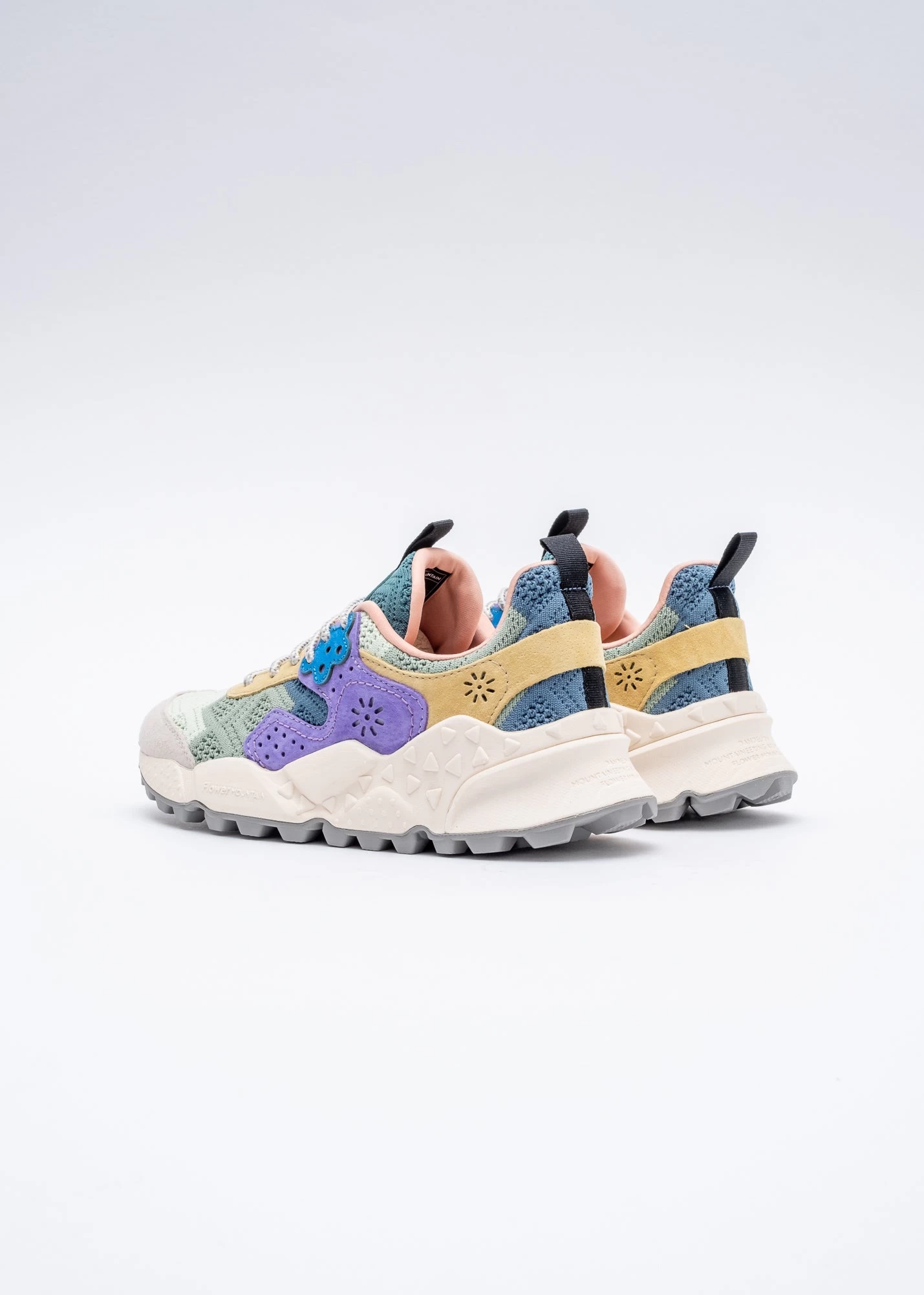 Flower Mountain Kotetsu - Suede Nylon Mesh Embroidery / Taupe (Woman) 4 Flower Mountain Kotetsu - Suede Nylon Mesh Embroidery / Taupe (Woman) - Image 4