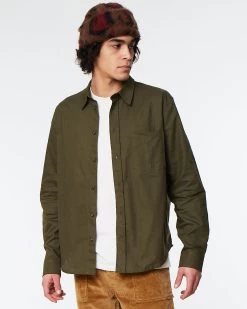 COMBAT SHIRT Cotton Oxford Khaki