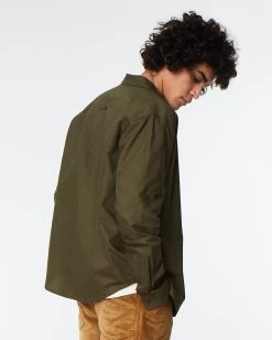 COMBAT SHIRT Cotton Oxford Khaki -Eat Dust M w22 co 606 i 016 0003 4