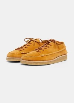 Yogi Finn Suede Lace Up Shoe On Crepe Outsole Turmeric