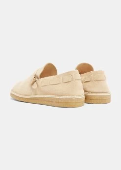 Yogi Corso Suede Buckle Monk Shoe On Crepe Outsole /Hairy Sand -Eat Dust YOGI SS23Q1 FOOTWEAR MENS DYC14024 CORSOSUEDE HAIRYSAND ECOMM D