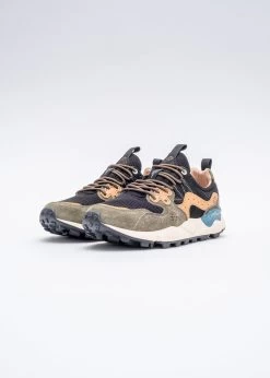 Flower Mountain Yamano 3 - Suede / Nylon Mesh Military Black (Man)