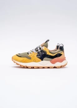 Flower Mountain Yamano 3 - Suede / Nylon Yellow Military Green (Man) -Eat Dust Yamano Yellow MilitaryGreen 0104