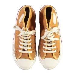 Canvas Sneakers High Mustard -Eat Dust basket mustard front c20d4339 741c 4c47 96a5 44d30a57b4f2