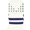 Escuyer Socks - Stripes - Off White / Ink