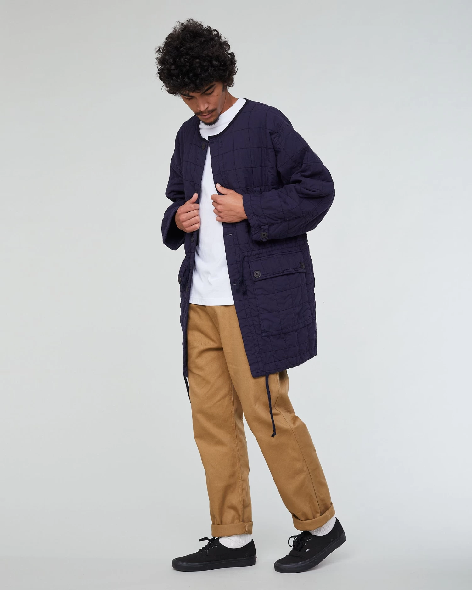 Power Liner Cotton Quilt Dark Navy 4 Power Liner Cotton Quilt Dark Navy - Image 4