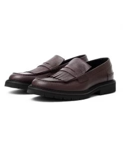 Vinny's Kiltee Loafer Burgundy Grain
