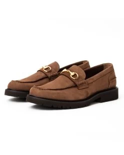 Vinny's Le Club Snaffle Bit Loafer Brown Nubuck