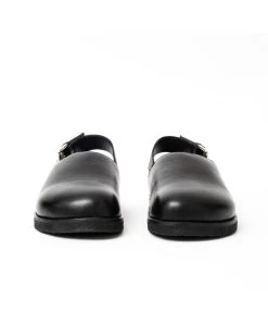 Vinny's Strapped Mule Black Crust Leather 9 Vinny's Strapped Mule Black Crust Leather -Eat Dust m a ss23 004 tpc 117 0000 5