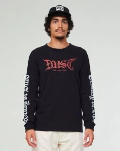 Duane Longsleeve Dust Bliss Jersey Cotton Black