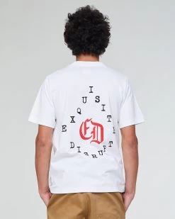 Russel T-Shirt Exquisite Open End Jersey White -Eat Dust m j ss23 007 oeb 001 0004 5
