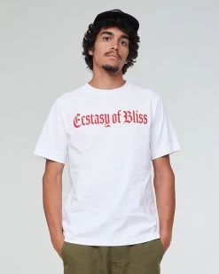 Russel T-Shirt Ectasy Open End Jersey White & Red
