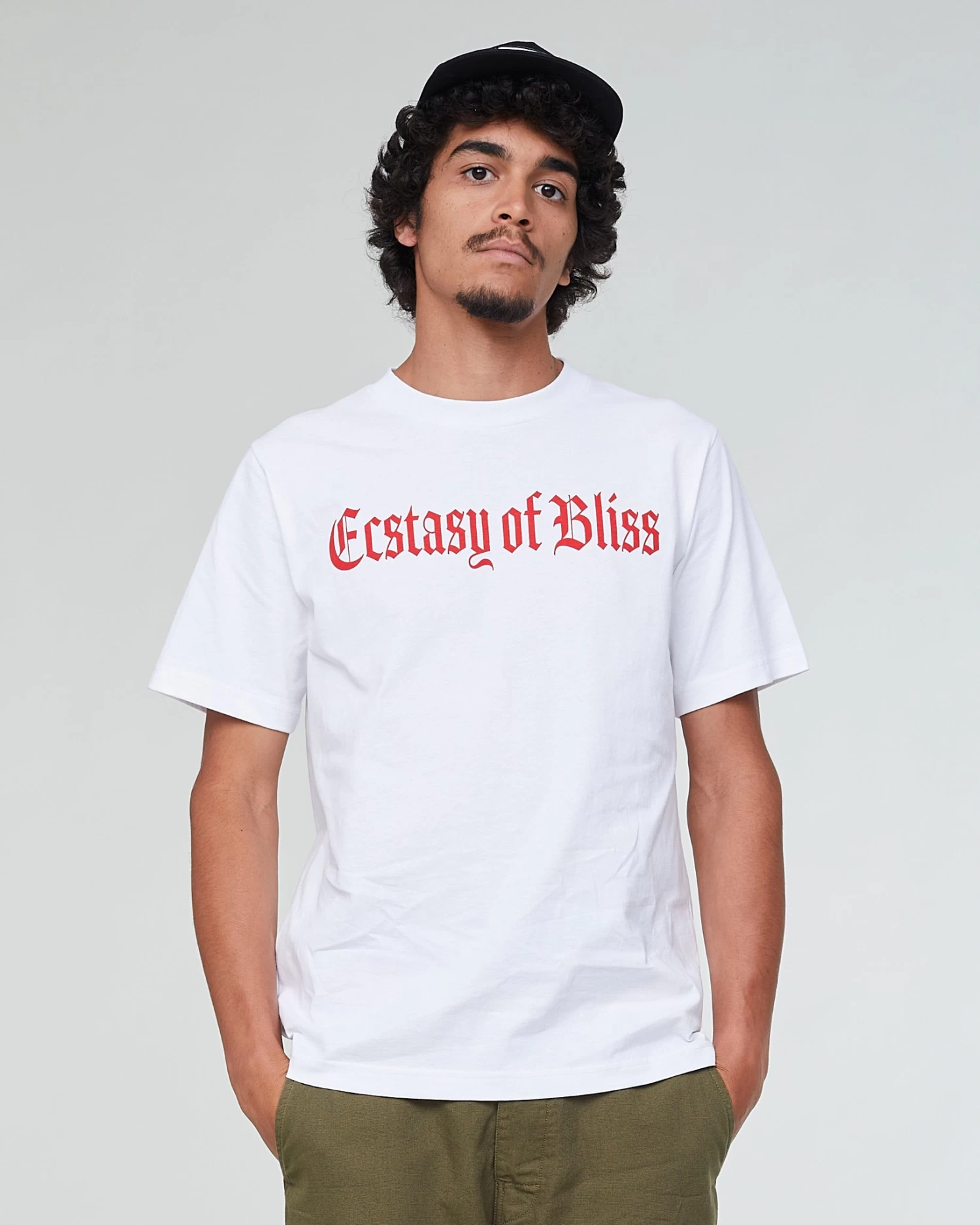 Russel T-Shirt Ectasy Open End Jersey White & Red 1 Russel T-Shirt Ectasy Open End Jersey White & Red
