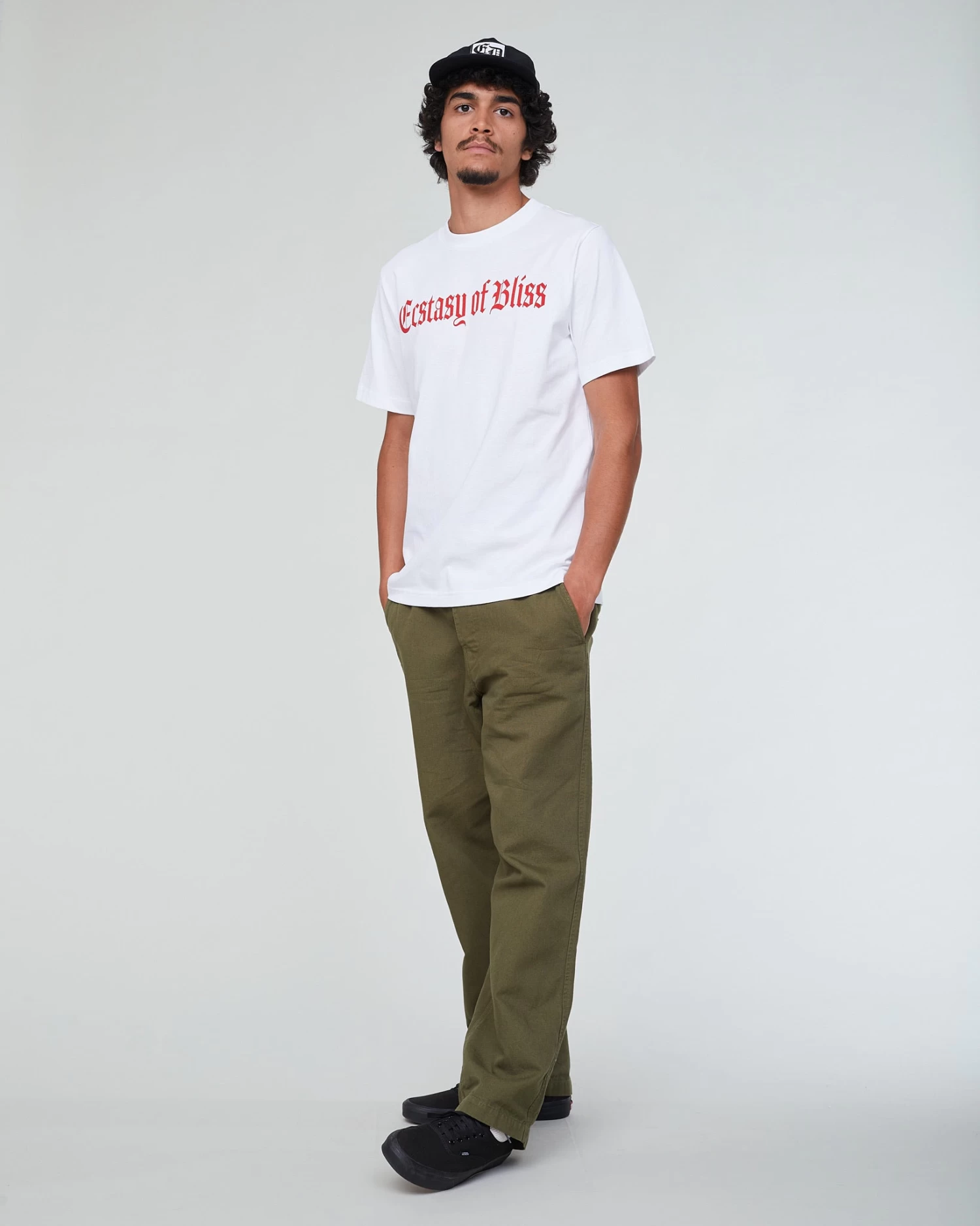 Russel T-Shirt Ectasy Open End Jersey White & Red 2 Russel T-Shirt Ectasy Open End Jersey White & Red - Image 2