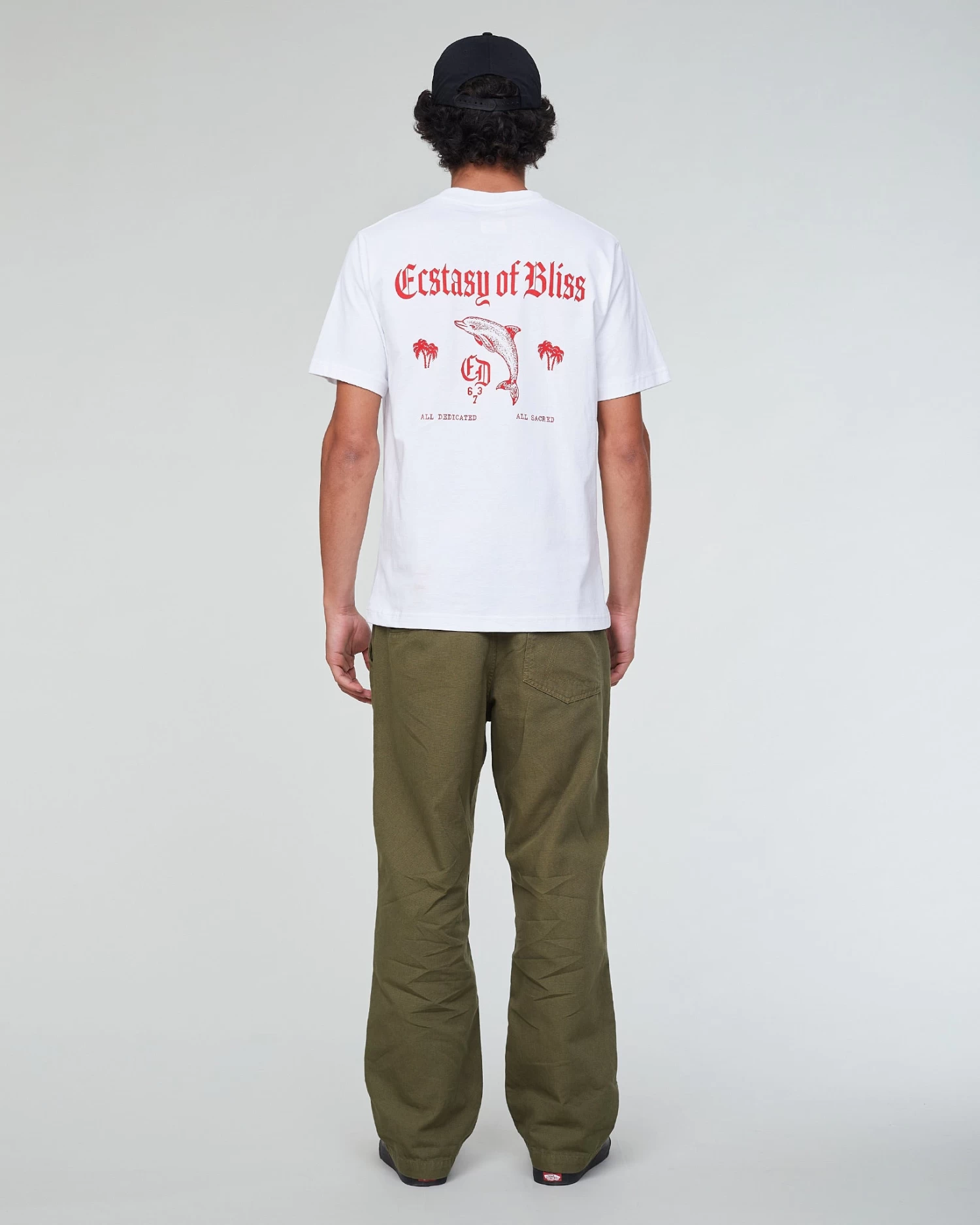 Russel T-Shirt Ectasy Open End Jersey White & Red 4 Russel T-Shirt Ectasy Open End Jersey White & Red - Image 4