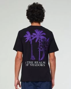 Russel T-Shirt Palm Open End Jersey Black