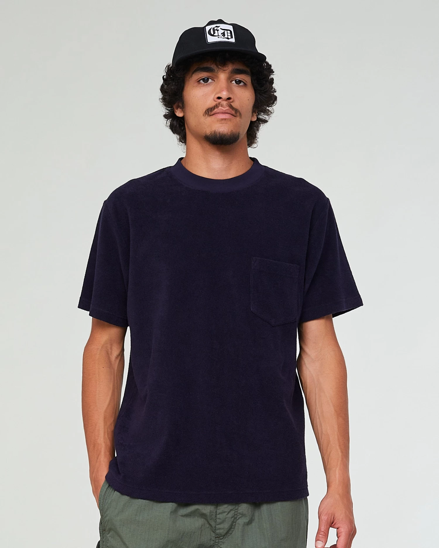 Pocket T-Shirt Peluche Jersey Dark Navy 1 Pocket T-Shirt Peluche Jersey Dark Navy