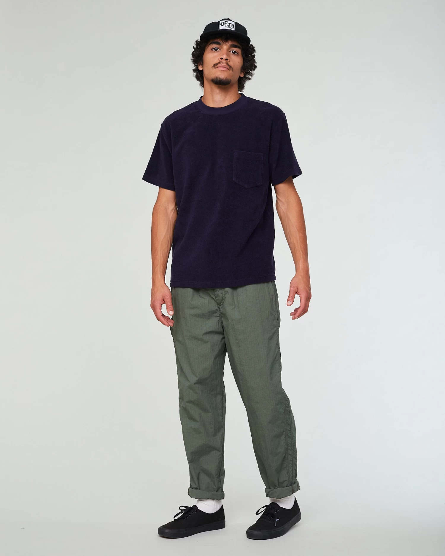 Pocket T-Shirt Peluche Jersey Dark Navy 2 Pocket T-Shirt Peluche Jersey Dark Navy - Image 2