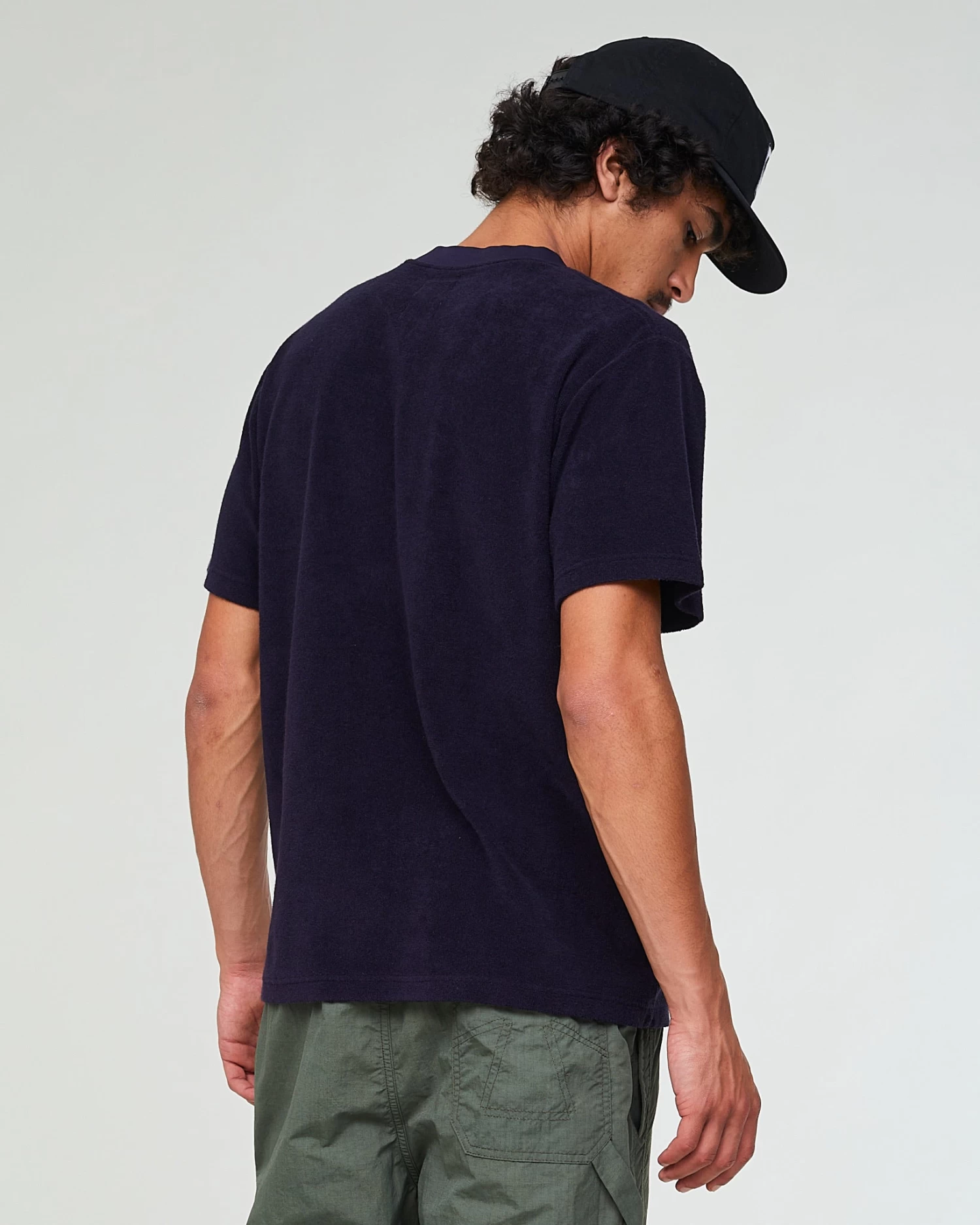 Pocket T-Shirt Peluche Jersey Dark Navy 3 Pocket T-Shirt Peluche Jersey Dark Navy - Image 3