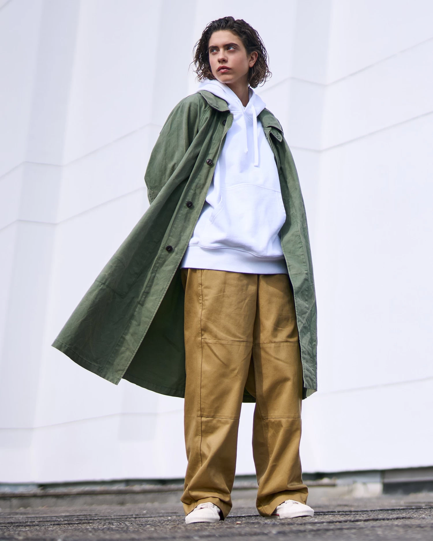 G.o.D Army Trench Pioneer Wax Cotton Marshal Green 2 G.o.D Army Trench Pioneer Wax Cotton Marshal Green - Image 2
