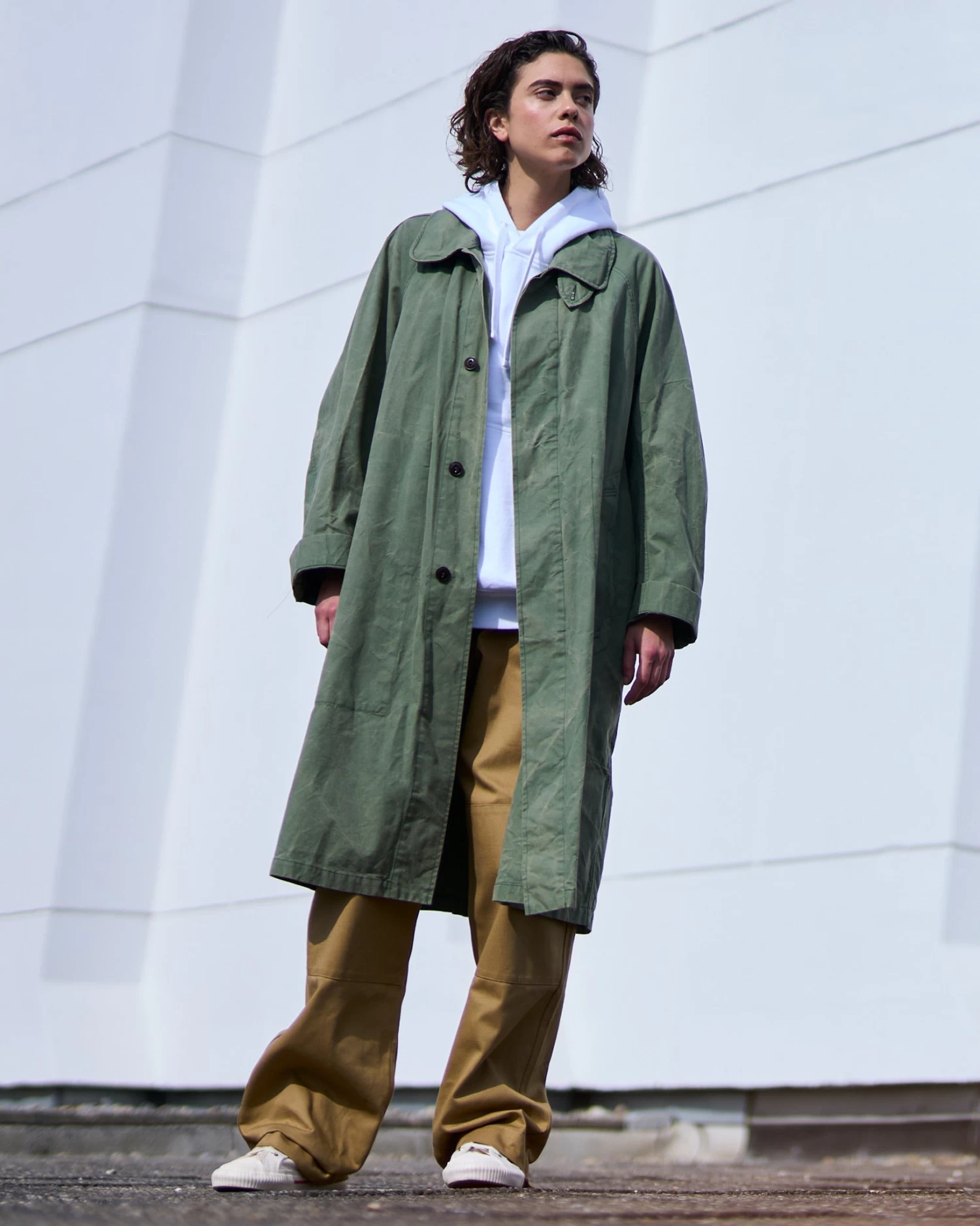 G.o.D Army Trench Pioneer Wax Cotton Marshal Green 5 G.o.D Army Trench Pioneer Wax Cotton Marshal Green - Image 5