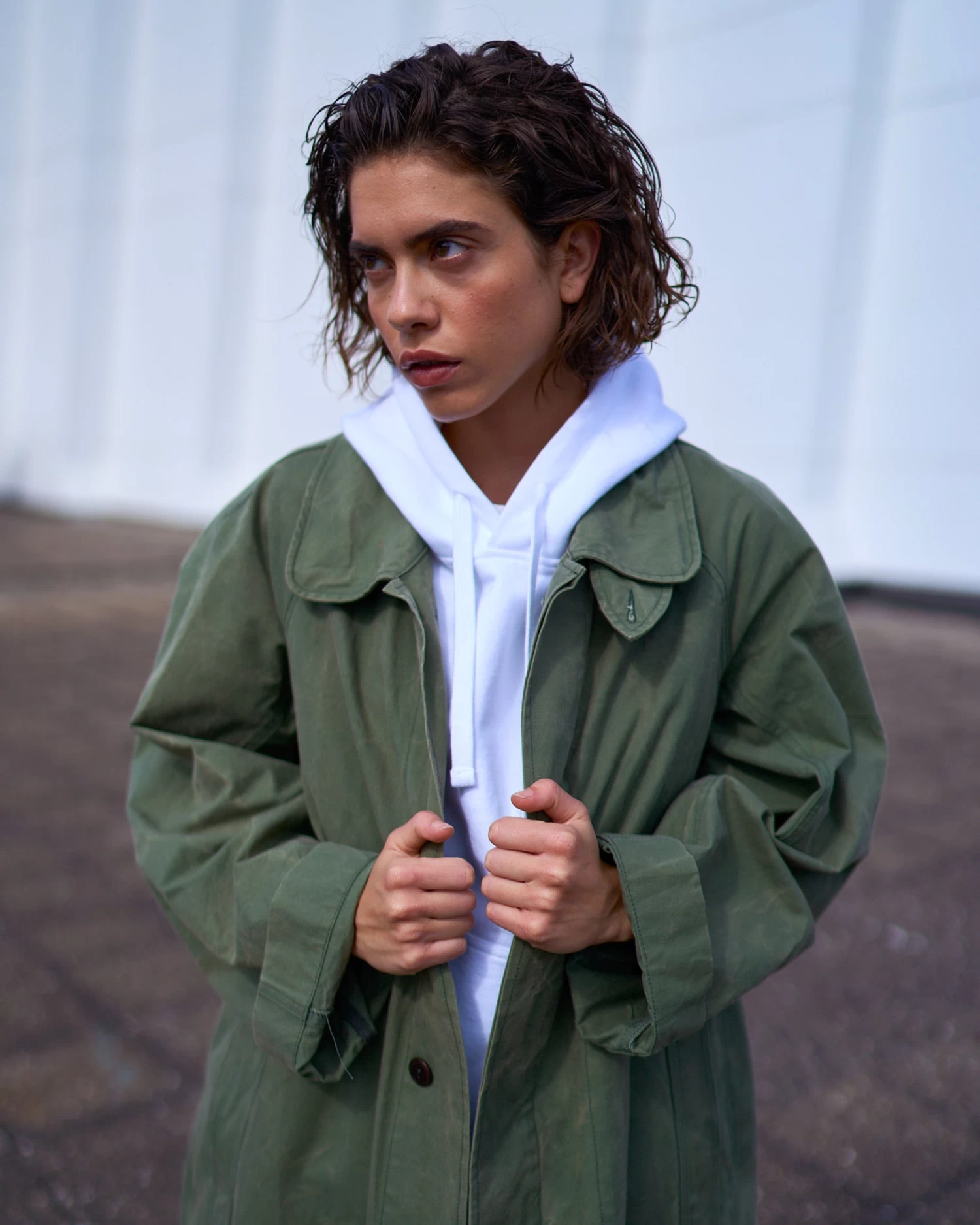 G.o.D Army Trench Pioneer Wax Cotton Marshal Green 6 G.o.D Army Trench Pioneer Wax Cotton Marshal Green - Image 6