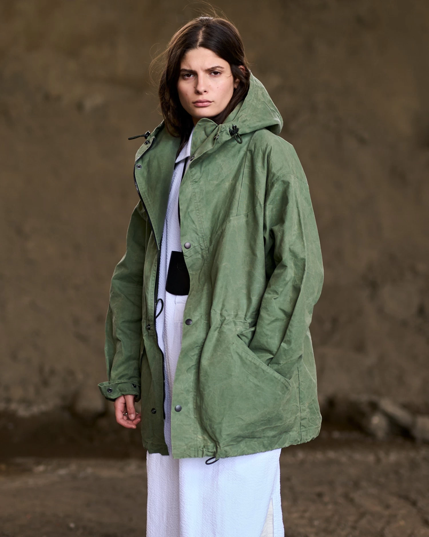 G.o.D Thunder Jacket Pioneer Wax Cotton Marshall Green 3 G.o.D Thunder Jacket Pioneer Wax Cotton Marshall Green - Image 3