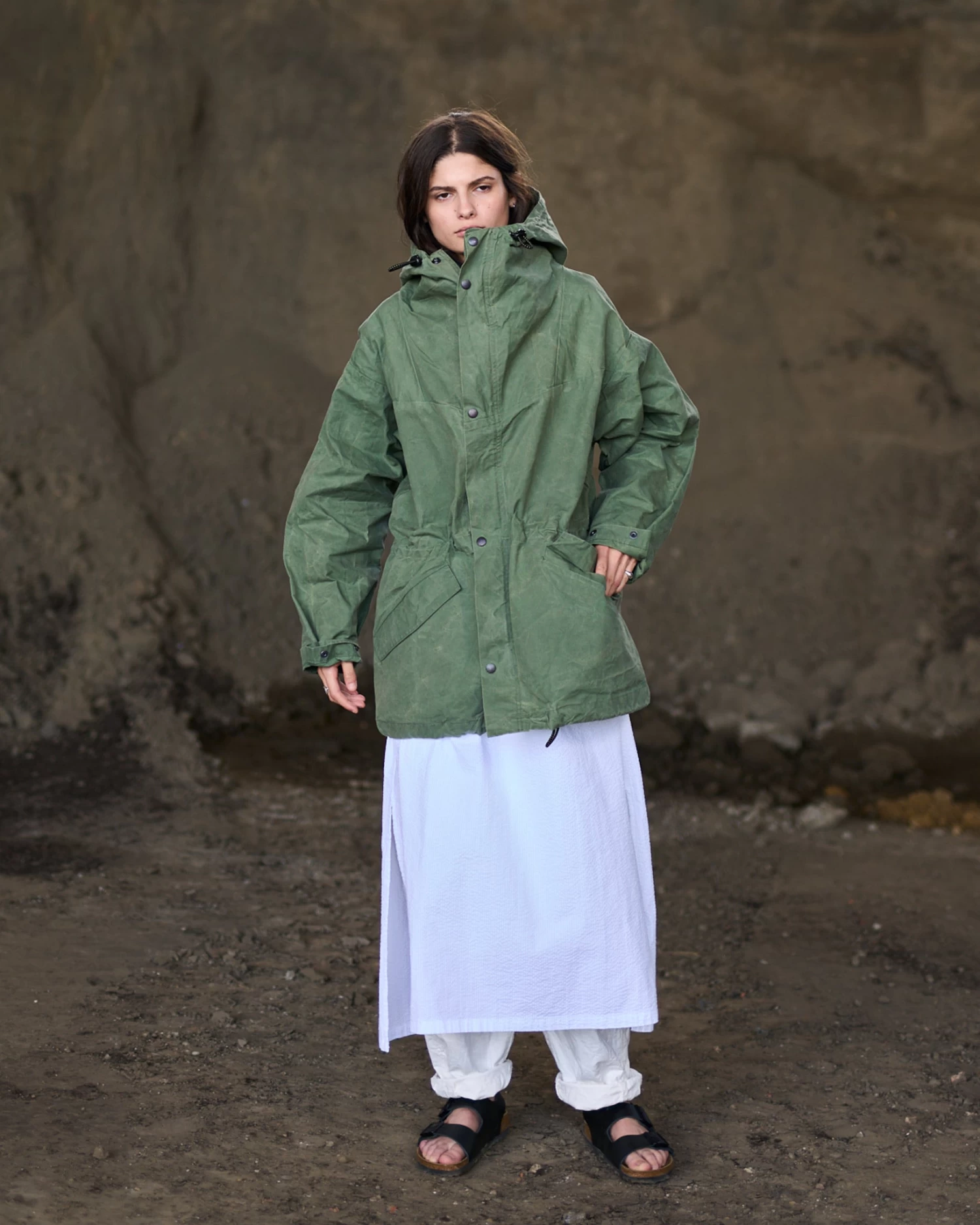 G.o.D Thunder Jacket Pioneer Wax Cotton Marshall Green 4 G.o.D Thunder Jacket Pioneer Wax Cotton Marshall Green - Image 4