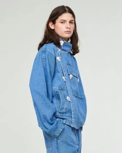 G.o.D Rider Jacket Nikko Denim Stone Wash -Eat Dust w b ss23 004 rcd 504 0002 3