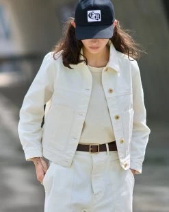 G.o.D Trucker Jacket Natural Denim White