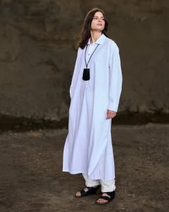 G.o.D Chemise Dress Seersucker White