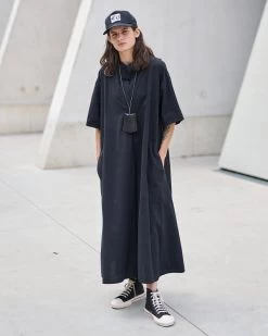 G.o.D Gardian Dress Seersucker Black