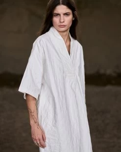 G.o.D Toku Dress Mighty Cotton Milk -Eat Dust w h ss23 004 mtc 015 0005 6