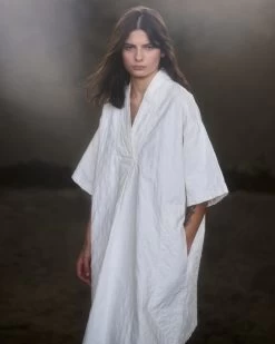 G.o.D Toku Dress Mighty Cotton Milk -Eat Dust w h ss23 004 mtc 015 0007 8