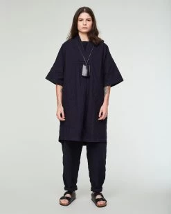 G.o.D Toku Dress Mighty Cotton Dark Navy